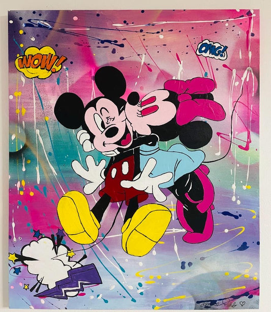 In Love Acrylbild Pop Art Mickey