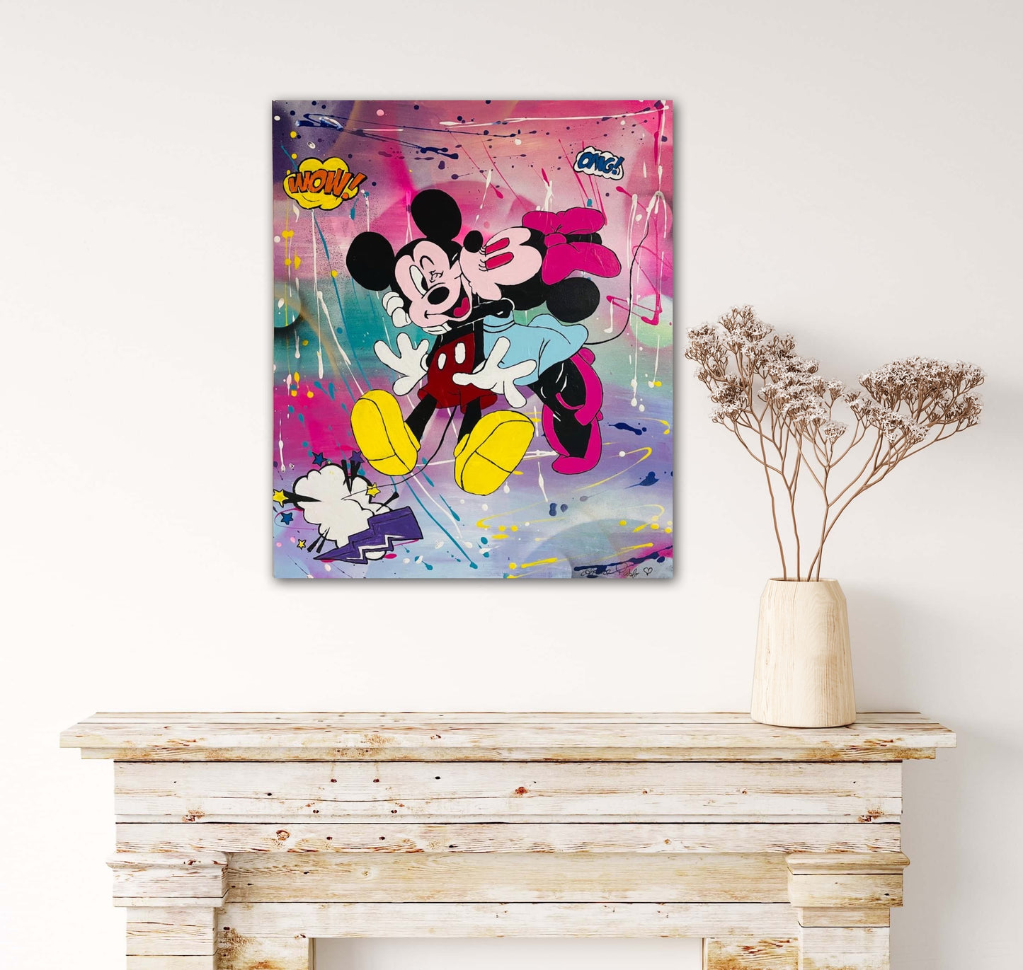 In Love Acrylbild Pop Art Mickey